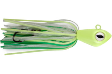 Image of No Alibi Alien Jig Offshore Series, Glow Green/Chartreuse Skirt 4 oz Green Head, NA-AJC4