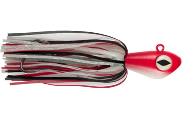Image of No Alibi Alien Jig Offshore Series, Glow Red/Black Skirt, 4 oz Red Head, NA-AJR4
