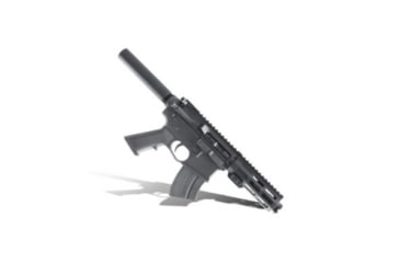 Image of KAK Industry K-15/AR-15 Semi Auto Pistol, 7.62x39mm, 4.75in Barrel, A2 Birdcage Flash Hider, 5/8x24, Aluminum, Tan Frame, 20 Round Capacity, MLOK 5.5in Handguard, Standard, Tan/Black, MO-811-1004-011