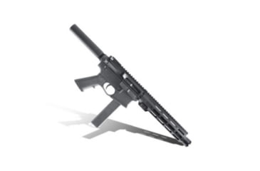 Image of KAK Industry K-15/AR-15 Semi Auto Pistol, 9mm NATO, 8in Barrel, A2 Birdcage Flash Hider, 1/2x36, Aluminum, Tan Frame, 30 Round Capacity, MLOK 9in Handguard, Standard, Tan/Black, MO-815-1004-004