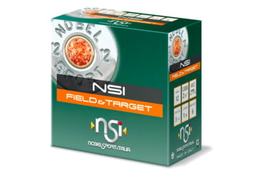 Image of Nobelsport Nobel Sport Field &amp; Target Shotshells 12 ga 2-3/4in 1-1/8 oz 1255 fps Size 6 25/ct, ANSF126