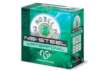 Image of Nobelsport Nobel Sport Steel Waterfowl Shotshells 12 ga 3in 1-1/4 oz 1450 fps Size 2 25/ct, ANS123ST2