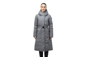 Image of Nobis Lara Belted Parka - Womens, Concrete, Extra Small, LARA-Concrete-XS