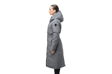 Image of Nobis Lara Belted Parka - Womens, Concrete, Extra Small, LARA-Concrete-XS