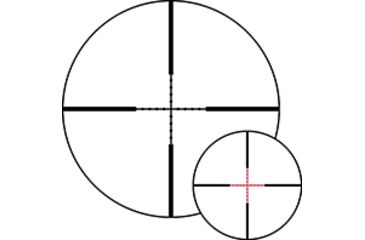 Image of Noblex-Docter Optics Vector Rifle Scope, 1-6x24mm, 30mm Tube, Second Focal Plane, 1/4 MOA, MilDot Reticle, Black, 56438