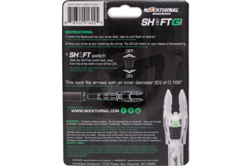 Image of Nockturnal Lighted Nocks Shift, 3 Pack, Green, NT-814