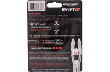 Image of Nockturnal Lighted Nocks Shift, 3 Pack, Red, NT-813
