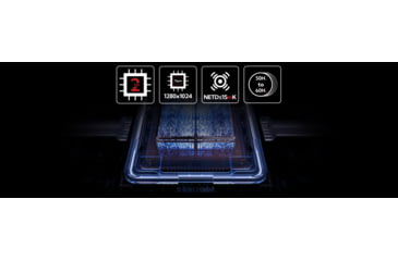 Image of NOCPIX 4x 50mm ACE H50R Rangefinding Thermal Weapon Sight w/Ocular Zoom, 640x512 Sensor, Black, ACE-H50R