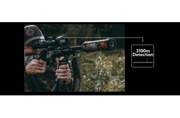 Image of NOCPIX 4x 50mm ACE H50R Rangefinding Thermal Weapon Sight w/Ocular Zoom, 640x512 Sensor, Black, ACE-H50R