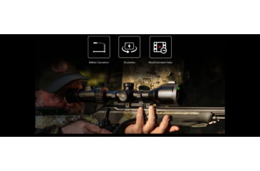 Image of NOCPIX 4x 50mm ACE H50R Rangefinding Thermal Weapon Sight w/Ocular Zoom, 640x512 Sensor, Black, ACE-H50R