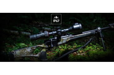 Image of NOCPIX 4x 50mm ACE H50R Rangefinding Thermal Weapon Sight w/Ocular Zoom, 640x512 Sensor, Black, ACE-H50R