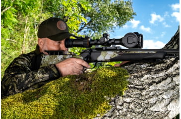 Image of NOCPIX 4x 50mm ACE H50R Rangefinding Thermal Weapon Sight w/Ocular Zoom, 640x512 Sensor, Black, ACE-H50R