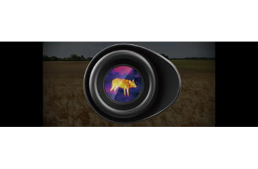 Image of NOCPIX 4x50mm VISTA H50R Rangfinding Thermal Monocular, 640x512, Black, VISTA-H50R