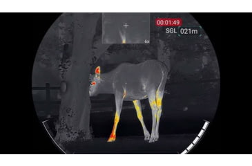 Image of NOCPIX ACE S60R 2x60mm LRF Thermal Weapon Sight with Ocular Magnifier, 1280x1024, Black, ACE-S60R