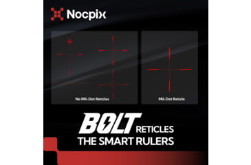 Image of NOCPIX BOLT L35R 3.5x35mm 30mm Tube Thermal Imaging Rifle Scope, 50 Hz, 384x288, Black, BOLT-L35R