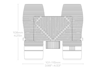 Image of Nocs Provisions Standard Issue 8x25mm Roof Prism Waterproof Binoculars, Rugged, Poppy Orange, NOC-STD-ORG