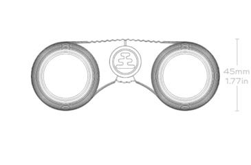 Image of Nocs Provisions Standard Issue 8x25mm Roof Prism Waterproof Binoculars, Rugged, Poppy Orange, NOC-STD-ORG