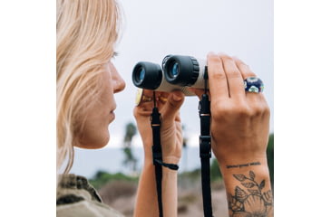 Image of Nocs Provisions Standard Issue 8x25mm Roof Prism Waterproof Binoculars, Rugged, Granite Gray, NOC-STD-GRY