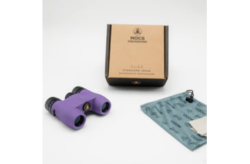 Image of Nocs Provisions Standard Issue 8x25mm Roof Prism Waterproof Binoculars, Rugged, Iris Purple, NOC-STD-PRP