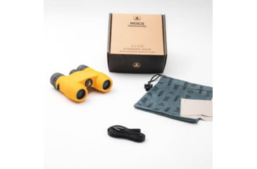 Image of Nocs Provisions Standard Issue 8x25mm Roof Prism Waterproof Binoculars, Rugged, Marigold Yellow, NOC-STD-YEL