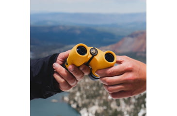 Image of Nocs Provisions Standard Issue 8x25mm Roof Prism Waterproof Binoculars, Rugged, Marigold Yellow, NOC-STD-YEL