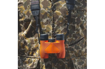 Image of Nocs Provisions Standard Issue 8x25mm Roof Prism Waterproof Binoculars, Rugged, Poppy Orange, NOC-STD-ORG