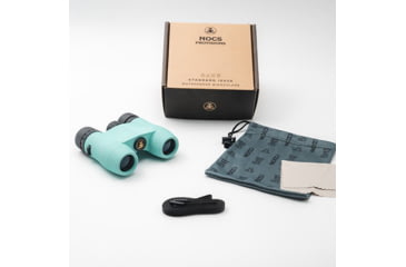 Image of Nocs Provisions Standard Issue 8x25mm Roof Prism Waterproof Binoculars, Rugged, Sea Foam Green, NOC-STD-GN2