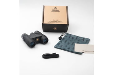Image of Nocs Provisions Standard Issue 8x25mm Roof Prism Waterproof Binoculars, Rugged, Squid Ink Black, NOC-STD-BLK