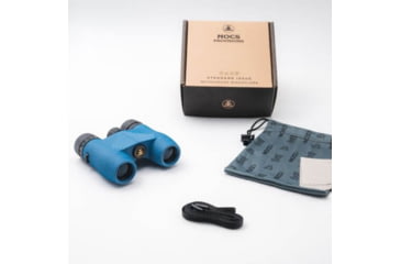Image of Nocs Provisions Standard Issue 8x25mm Roof Prism Waterproof Binoculars, Rugged, Cobalt Blue, NOC-STD-BLU
