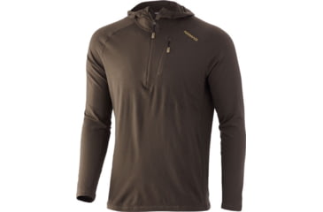 Image of Nomad Durawool Ls Hoodie Base Layer Mud Xx-large
