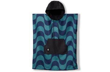 Image of Nomadix Changing Poncho, Copacabana Navy Teal, Extra Small, GCP-COPA-102