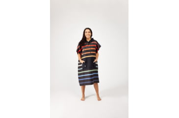 Image of Nomadix Changing Poncho, Pinstripes Multi, Meduim/Large, CP-STRP-110