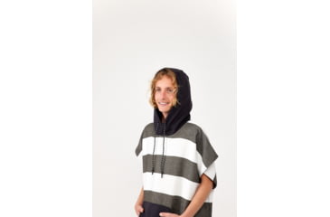 Image of Nomadix Changing Poncho, Stripes Noll Black, Small/Medium, KCP-STRP-101