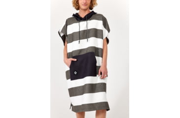 Image of Nomadix Changing Poncho, Stripes Noll Black, Small/Medium, KCP-STRP-101