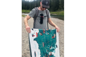 Image of Nomadix Original Towel, 59 Parks - US Map, One Size, NM-NPMP-101