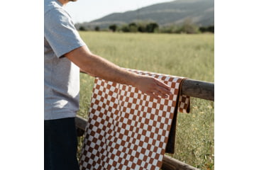 Image of Nomadix Original Towel, Check Coconut, 30in x 72.5in, NM-CHEC-101