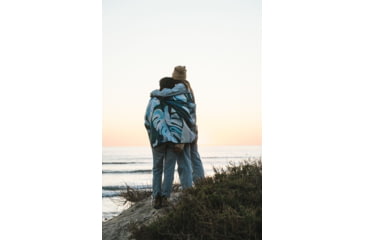 Image of Nomadix Original Towel, Monstera Blue, One Size, NM-MONS-101