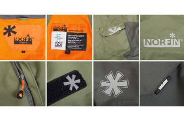 Image of Norfin Alpha Jacket - Mens, Light Green, Medium, 646602-M