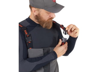 Image of Norfin Boat Insulated Rain Bibs - Men's, Gray Black, Extra Large, 677804-XL