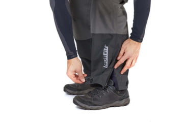 Image of Norfin Boat Insulated Rain Bibs - Men's, Gray Black, Extra Large, 677804-XL