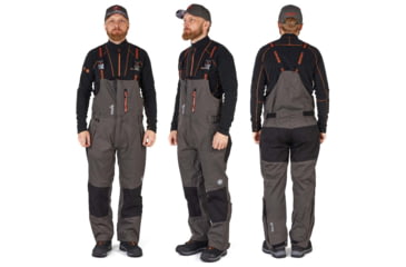 Image of Norfin Pro Dry 3 Rain Bibs - Men's, Brown Black, 3XL, 514706-XXXL