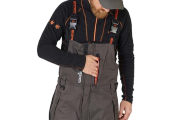 Image of Norfin Pro Dry 3 Rain Bibs - Men's, Brown Black, 3XL, 514706-XXXL
