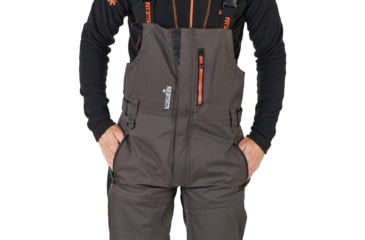 Image of Norfin Pro Dry 3 Rain Bibs - Men's, Brown Black, 3XL, 514706-XXXL