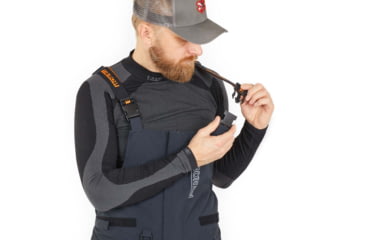 Image of Norfin Norfin Rebel Pro Insulated Rain Bibs - Men's, Gray, 2XL, 586005-XXL