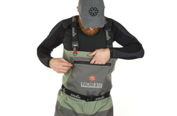 Image of Norfin Waders Pilot Sttokingfoot - Mens, Lt Green Gray, 12, 83321-04XL