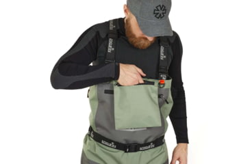 Image of Norfin Waders Pilot Sttokingfoot - Mens, Lt Green Gray, 12, 83321-04XL