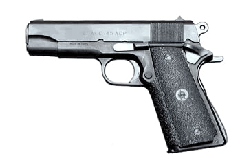 Image of Norinco M-1911A1C Pistol, .45 ACP, 4.33in barrel, blued finish steel frame, black plastic grip, recoil operated semi-automatic, , 7 round magazine, NOM1911A1C454.331FRRMPG