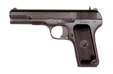 Image of Norinco Type-54 Pistol, 7.62x25mm Tokarev, 4.6in barrel, blued finish steel frame, black plastic grip, recoil operated semi-automatic, fixed blade and notch, 8 round magazine, NT54762X25MMTKV461FRRMPG