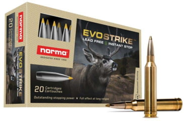 Image of Norma EVOSTRIKE 7mm Remington Magnum 127gr Brass Cased Centerfire Rifle Ammo, 20 Rounds, 20171492