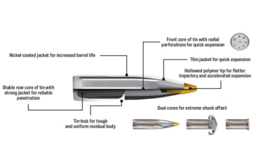 Image of Norma EVOSTRIKE 7mm Remington Magnum 127gr Brass Cased Centerfire Rifle Ammo, 20 Rounds, 20171492